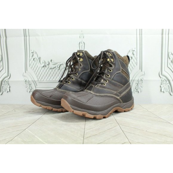 LL Bean Storm Chaser Brown Leather Primaloft Waterproof Boots Size 7 M - Picture 9 of 9